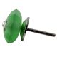 Green Frosted Melon Glass Drawer Knobs