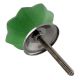 Green Frosted Melon Glass Drawer Knobs