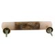 Baby Pink Resin And Wood Round Handles (6 Inch)