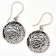Evil Eye Charm 92.5 Sterling Silver Earrings