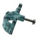 Antique Sea Green Crown Iron Dresser Knob