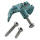 Antique Sea Green Crown Iron Dresser Knob
