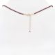 Garnet Stone Single Strand Necklace