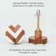 Zig Zag Wooden Cabinet Knobs