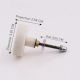 Round White Stone Gold V Shape Cabinet Knobs