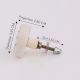 Round Oval White Stone Golden Line Cabinet Knobs