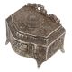 Storage Box In Chest Of Drawer Design In White Metal