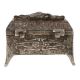 Storage Box In Chest Of Drawer Design In White Metal