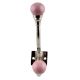 Solid Pink Ceramic Iron Hooks