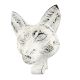 Antique White Fox Face Iron Door Knockers