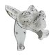 Antique White Fox Face Iron Door Knockers