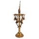Oil Lamp Stand With Peacock and Hanging Bells