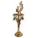 Oil Lamp Stand With Peacock and Hanging Bells