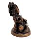 Brass Laxmi Statue With Owl Blessing Pose