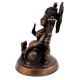 Brass Laxmi Statue With Owl Blessing Pose