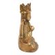 Brass Crowned Tibetans Buddha For Good Luck