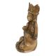 Brass Crowned Tibetans Buddha For Good Luck