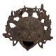 Brass Lion Face Chinese God With ornate Crown Wall Hanging