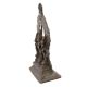Brass Statue Of lord Vishnu Prabhavali  Two Consorts  Deivanai and Valli