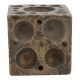 Modern Design Brass Cube Paperweight
