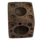 Old Brass Six Sided Dice Paper Weight