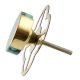 Green Texture Stone Brass Cabinet knob