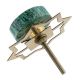 Green Texture Stone Brass Cabinet knob