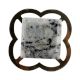 Grey Black Square Stone Cabinet Knob