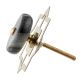 Grey Stone Flat Dresser Knob
