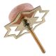 Light Pink Stone Flat Dresser Knob