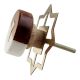 Stone And Wooden Flat Cabinet Knobs