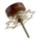 Stone And Wooden Flat Cabinet Knobs