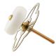 White Stone Flat Drawer Knob Online