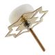 White Stone Flat Drawer Knob Online