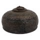 Engraved Round Storage Box With Ring Handle On Top