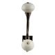 Cream Striped Small Ceramic Antique Iron Hook