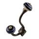 Mixed Color Striped Ceramic Antique Iron Hook