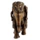 Engraved Brass Elephant Statue Trunk Up Showpiece