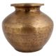 Hand Beaten Brass Water Storage Pot For Worship