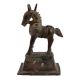 Used Brass Standing Horse Tribal Art Figurine