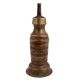 Brass Long Cylindrical With Spiral Design And Single Wick