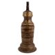 Brass Long Cylindrical With Spiral Design And Single Wick