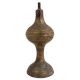 Mid Century Brass Hourglass Shaped Oil Lamp