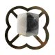 Grey And White Hexagon Stone Cabinet Knobs