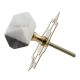 Grey And White Stone Hammer Cabinet Knobs