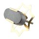 Grey Oval Golden Stone Dresser Knobs