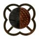 Grey Stone Copper Round Dresser Knobs
