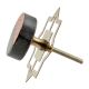 Grey Stone Copper Round Dresser Knobs