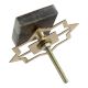 Grey Stone Copper Square Dresser Knobs