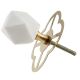 Hexagon Stone Cabinet Knobs